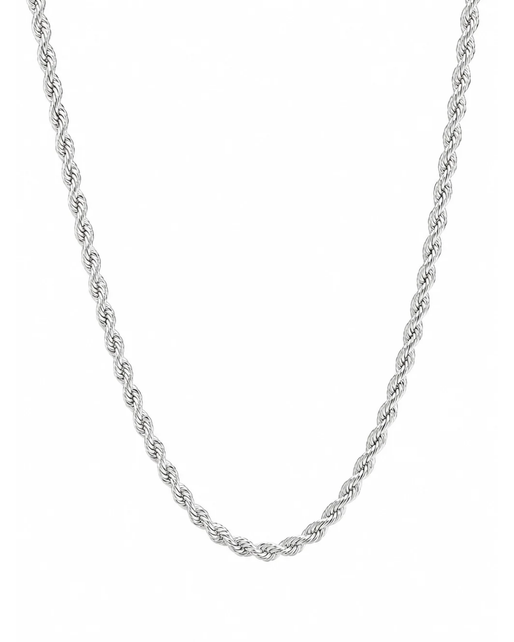Singapore Chain Necklace Sterling Silver Twisted Chain