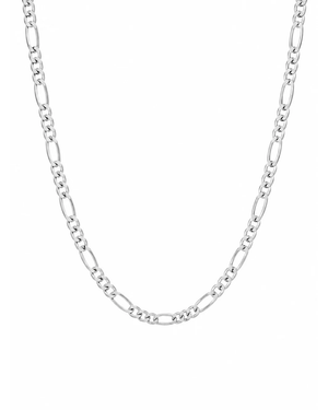 Classic Figaro Chain Sterling Silver Necklace