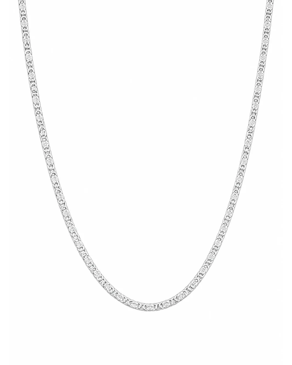 Sterling Silver Fisher Chain Necklace