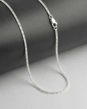 Sterling Silver Fisher Chain Necklace