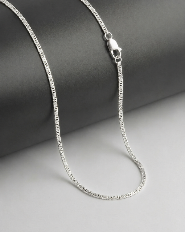Sterling Silver Fisher Chain Necklace