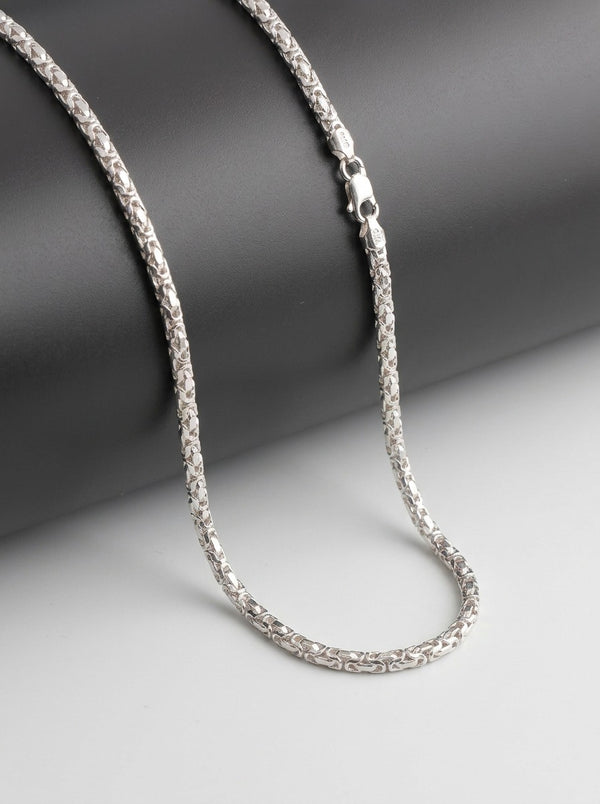 Tulip Chain Necklace – 20 Inch Sterling Silver Chain | 15g Elegant Unisex Jewelry