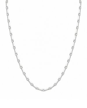 Sterling Silver Paper Clip Chain Necklace