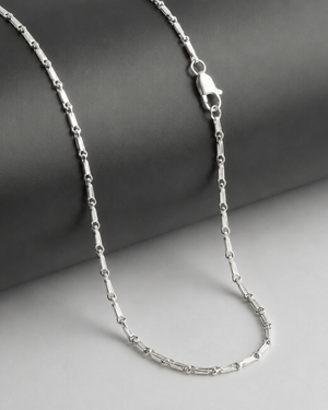 Sterling Silver Paper Clip Chain Necklace