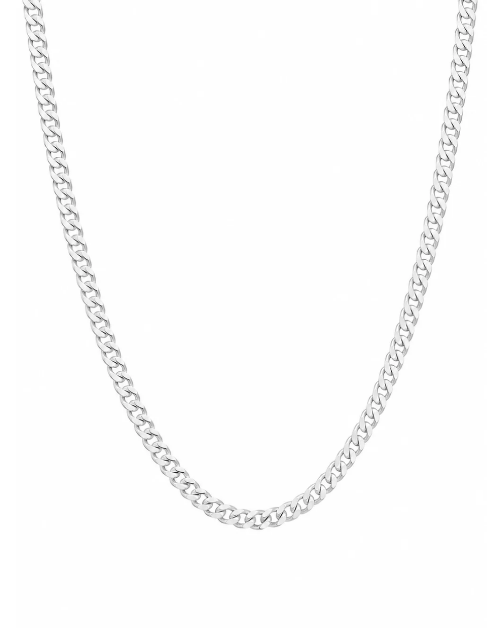 Sterling Silver Curb Chain Necklace