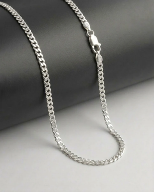 Sterling Silver Curb Chain Necklace