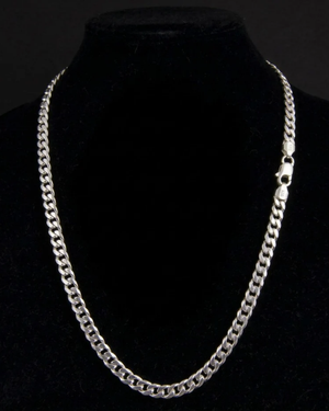 Sterling Silver Curb Chain Necklace