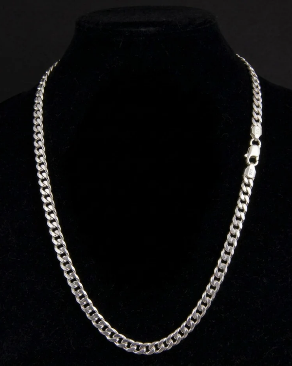 Sterling Silver Curb Chain Necklace