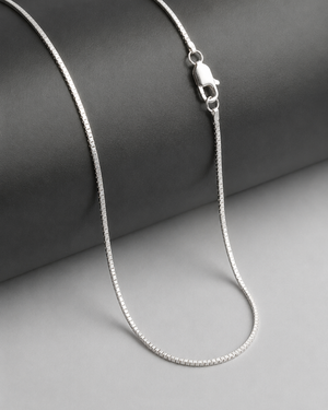 Sterling Silver Square Chain Necklace
