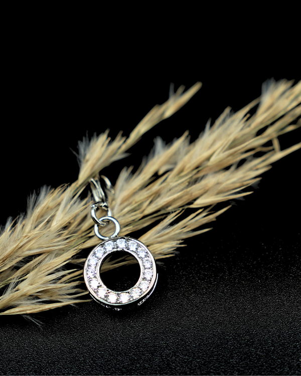 Unity Ring Pendant – Minimalist Halo Circle CZ Stone Pendant for Men & Women
