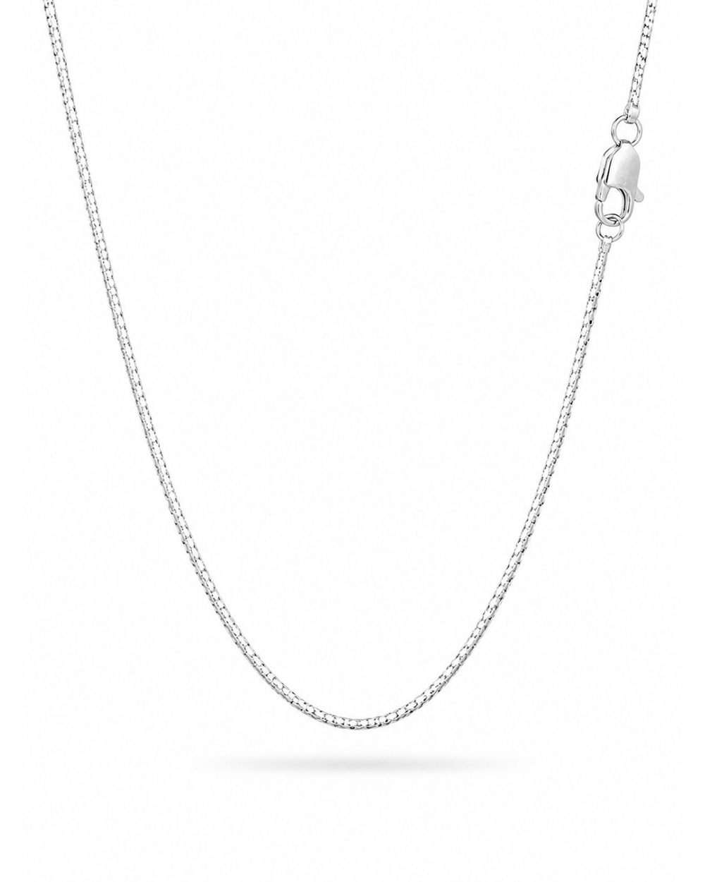 PNDC Twisted Necklace Sterling Silver Twisted Link Chain