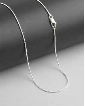PNDC Twisted Necklace Sterling Silver Twisted Link Chain