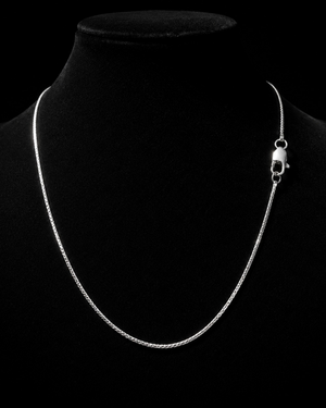 PNDC Twisted Necklace Sterling Silver Twisted Link Chain