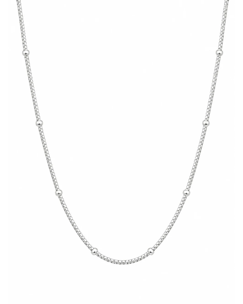 Sterling Silver Snake Clipping Chain Necklace