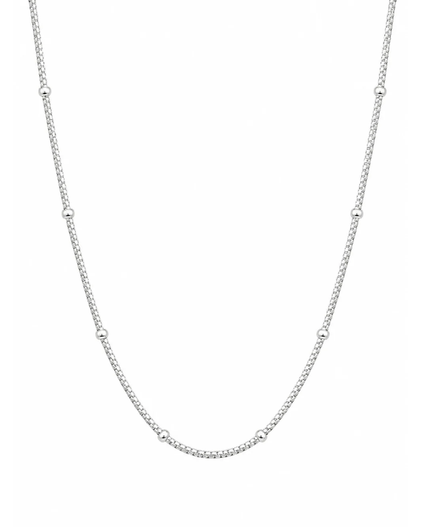 Sterling Silver Snake Clipping Chain Necklace