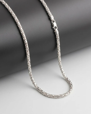 Tulip Chain Necklace Sterling Silver Chain