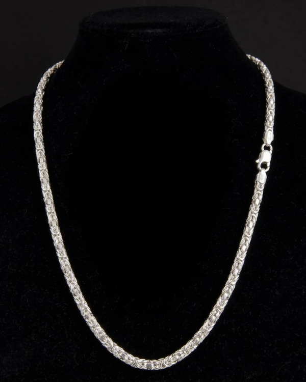Tulip Chain Necklace Sterling Silver Chain
