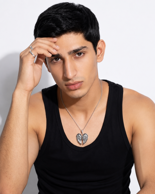 Elysian Wings Pendant Angel Wings (Black Down)