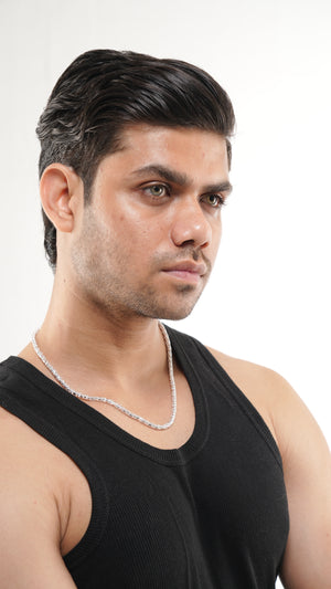 Tulip Chain Necklace – 20 Inch Sterling Silver Chain | 15g Elegant Unisex Jewelry