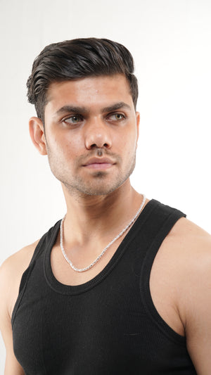 Tulip Chain Necklace – 20 Inch Sterling Silver Chain | 15g Elegant Unisex Jewelry