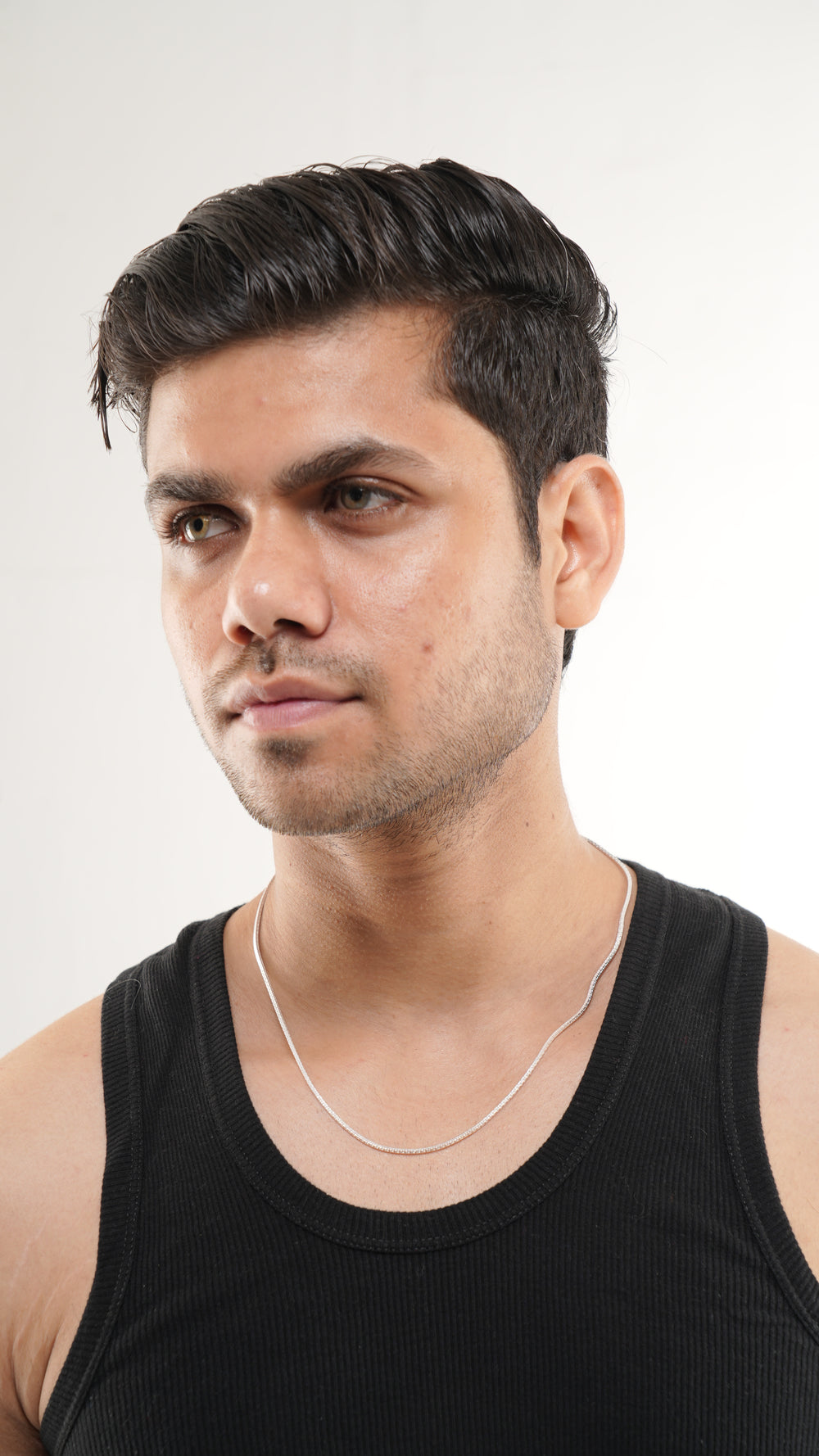 Sterling Silver Square Chain Necklace – 20 Inch Solid Chain