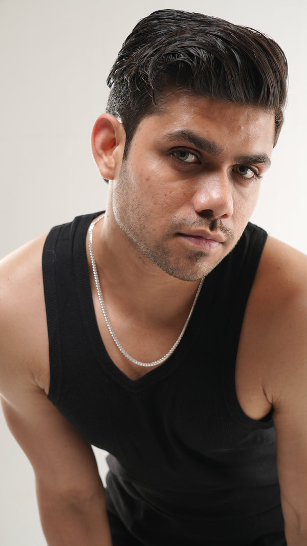 Sterling Silver Curb Chain Necklace – 22 Inch Solid Curb Link Chain