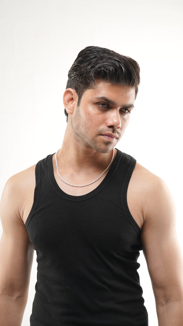 Singapore Chain Necklace – 22 Inch Sterling Silver Twisted Chain | 15g Elegant Unisex Jewelry