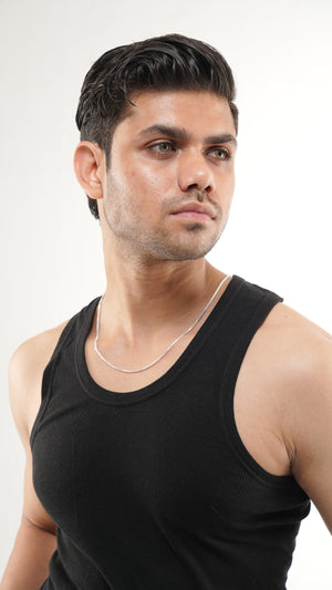 Sterling Silver Box Chain Necklace for Men & Women – 22 Inch Classic Square Link Chain