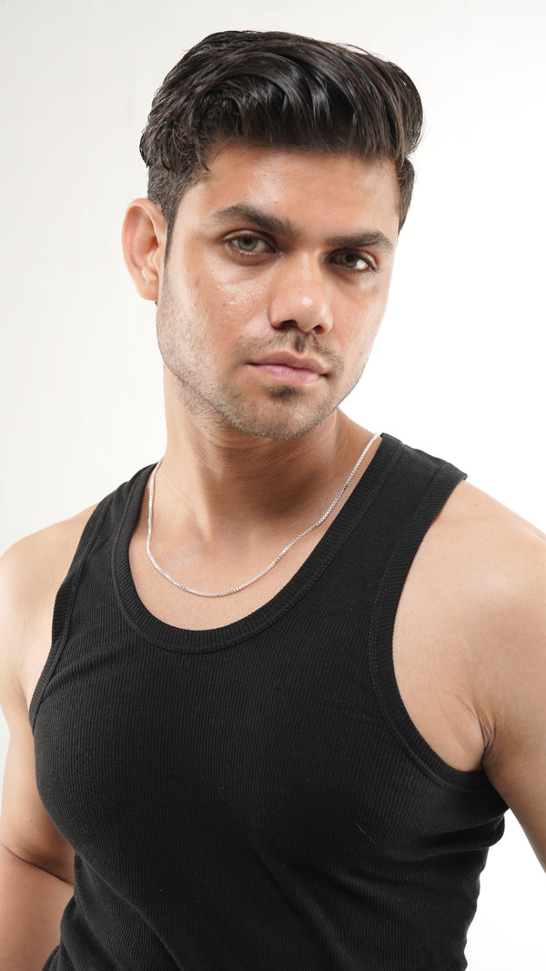 Sterling Silver Box Chain Necklace for Men & Women – 22 Inch Classic Square Link Chain