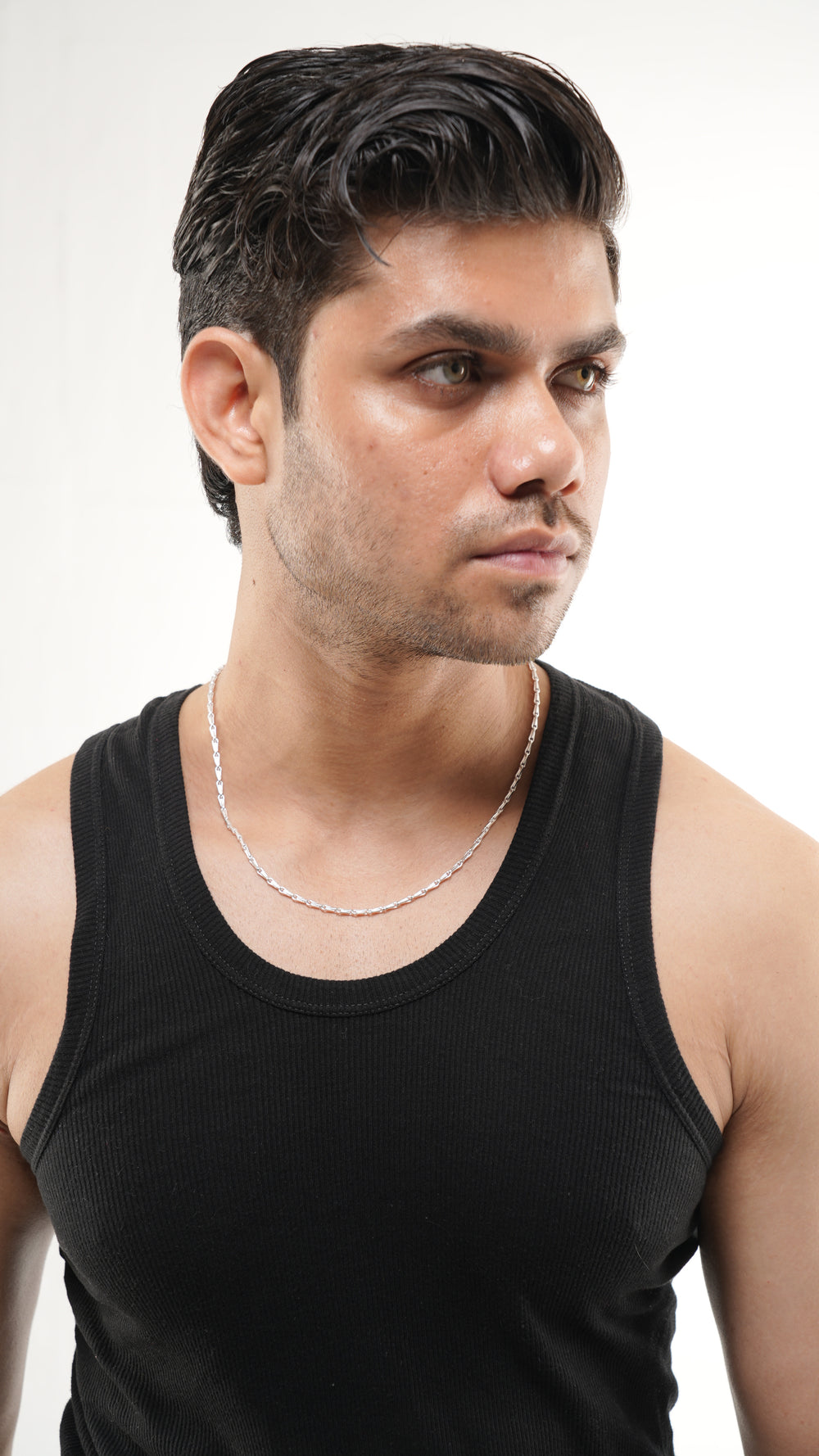 Sterling Silver Paper Clip Chain Necklace – 22 Inch Modern Link Chain