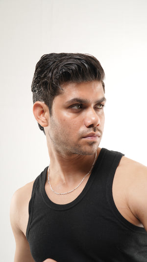 Classic Figaro Chain Necklace – 20 Inch Sterling Silver Chain for Men & Women