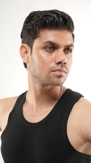 Classic Figaro Chain Necklace – 20 Inch Sterling Silver Chain for Men & Women