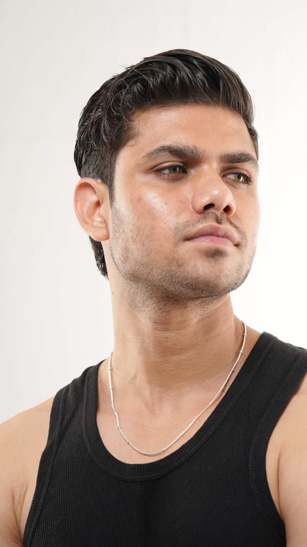 Sterling Silver Snake Clipping Chain Necklace – 20 Inch Smooth Snake Chain