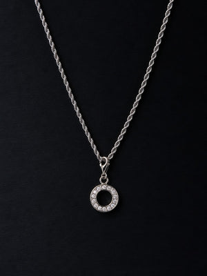 Unity Ring Pendant – Minimalist Halo Circle CZ Stone Pendant for Men & Women