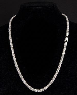 Tulip Chain Necklace – 20 Inch Sterling Silver Chain | 15g Elegant Unisex Jewelry