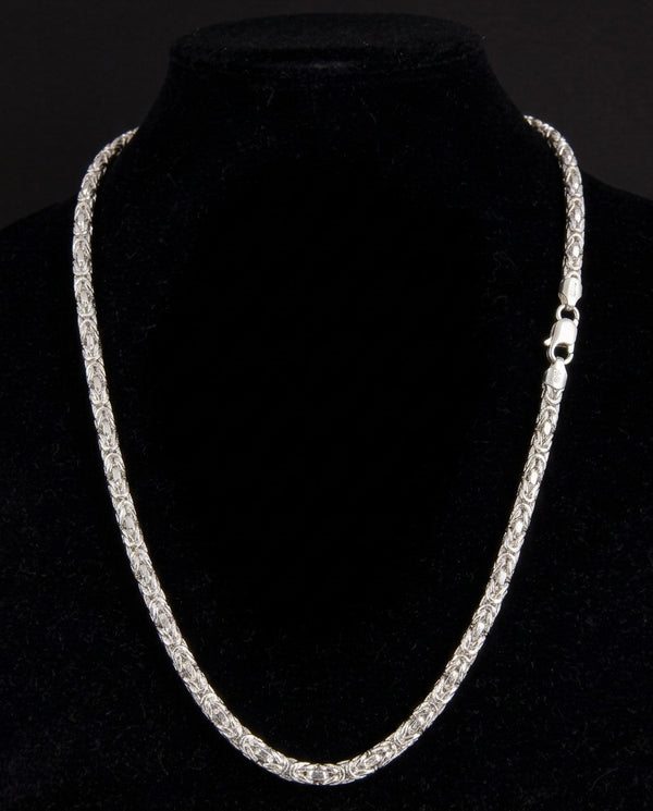 Tulip Chain Necklace – 20 Inch Sterling Silver Chain | 15g Elegant Unisex Jewelry