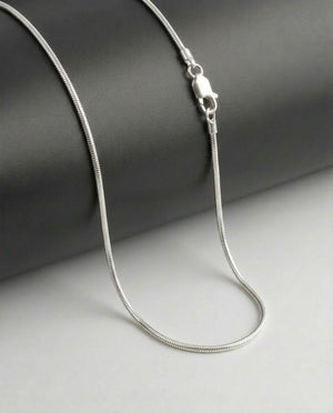 Sterling Silver Snake Chain Necklace – 20 Inch Smooth Snake Chain